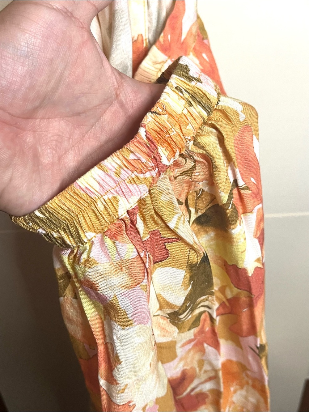 Significant Other Women’s Size 8 Svana Linen Blend Watercolor Floral Maxi Dress - Picture 14 of 14